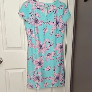 Aryeh Mint and Pink Floral Dress size Medium